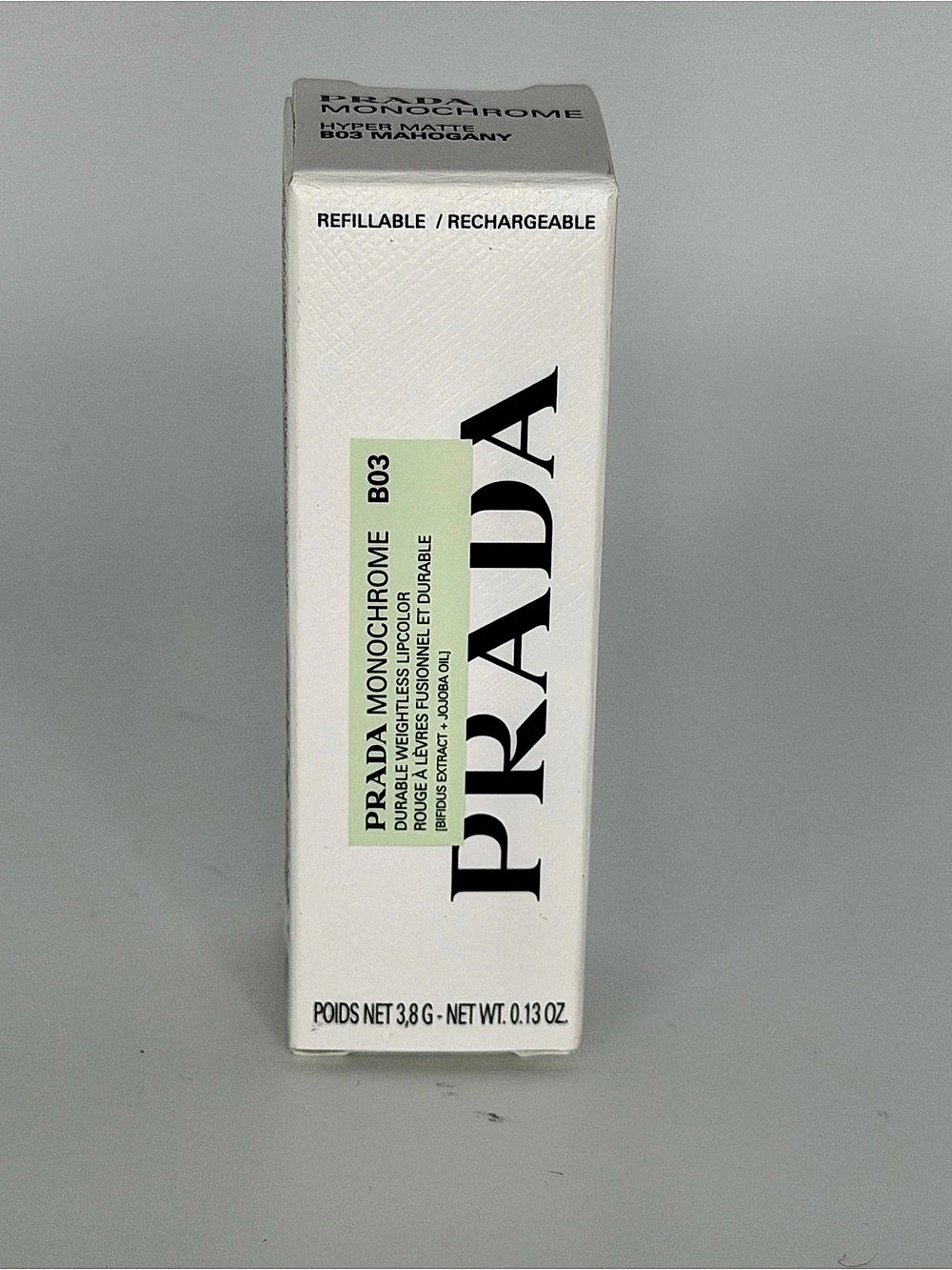 Prada Monochrome Hyper Matte B03 Mahogany Lipstick NWT - Picture 3 of 7